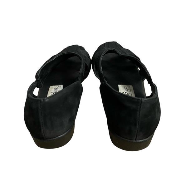 Madeline Stuart Women's Black Leather Slip-on Sandals - Picture 3 of 7